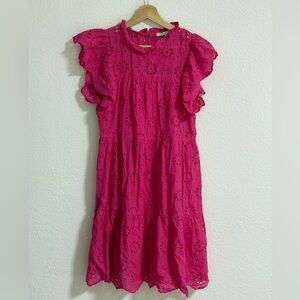 Ryan Michelle Lace Overlay Sheath Dress